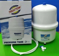 TREATTON / UNIPURE / HYDRO RO Pressure Tank ถังเก็บน้ำ / ถังความดัน 3.2 Gallon (12 ลิตร) + วาล์วน้ำ + ท่อน้ำ PE 2 ม. ใช้กับ เครื่องกรอง เครืองกรองน้ำ ro คะ