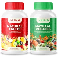Fruit And Veggies Dietary Supplement, Total 120 Capsules, Earth Energy Fruits And Vegetables, Daily 