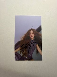 BLACKPINK Jisoo 親筆簽名小卡