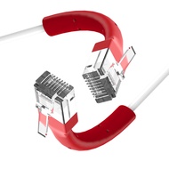 Rotating Elbow Cat6a Super6Network Cable10G 10 Gigabit Patch Cable360Degree Right Angle rj45Broadban