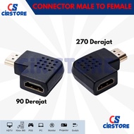 SIKU Hdmi Connector Male TO Female 90 Degrees/ 270 Degrees elbow/ Male TO Female HDMI Connector 90 d
