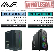 Avf Ac- Mx3000 / Mx4000 Premium Luxurious Glossy Design M-atx Tower Pc Case Desktop Casing