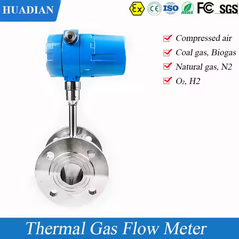 DN65 DN80 DN100 DN125 thermal gas flow meter compressed air flow meter 4-20mA RS485