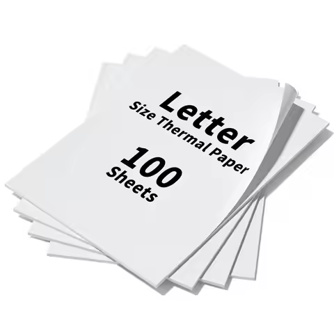 100 sheets US Letter Thermal Paper 8.5x11" (216x279mm) for A40/X8/M08F/S8/MT810 Wireless Printers