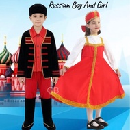 Russian Boys And Girl Ethnic Cosplay Costume for Kids