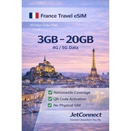 France eSIM 3 - 20GB 30days | Digital Delivery