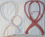 白色 粉紅色 假髮架 wig架 Cosplay