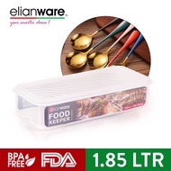 【Malaysia Ready Stock】▥☊Elianware (1.85L) BPA FREE Long Rectangular Transparent Fridge Freezer Food 