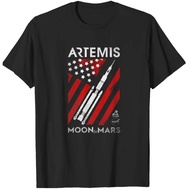 Artemis Moon To Mars Shirt Space Rocket Graphic Tee