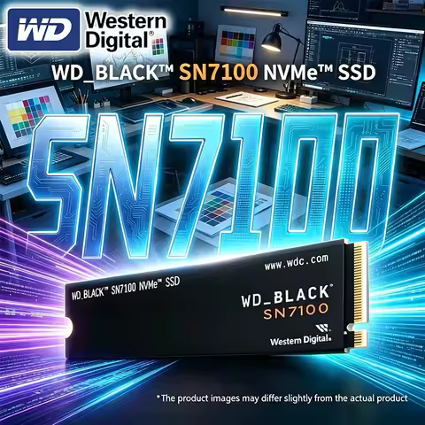 WD BLACK SN7100 SSD M.2 2280 NVMe High Speed 6900MB/s PCIe 4.0 Gaming Drive Works Internal Solid Sta