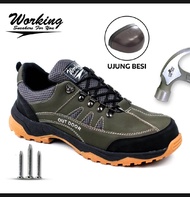 Sepatu Sepatu Safety Pria Keren Ujung Besi Pendek Kerja Original Lavio Leacher Premium Sepatu Safety
