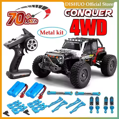 16103PRO 1:16 4WD RC Car with LED 2.4G Remote Control Cars 70KM/H High Speed Drift Monster Truck for