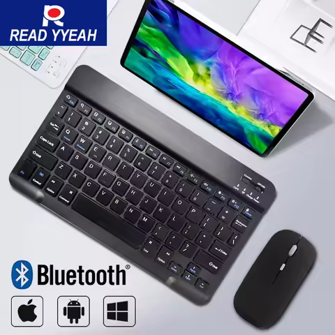 2025 New Mini Keyboard Mouse For MacBook iPad Gaming Bluetooth Wireless Keyboard For Android iOS Win