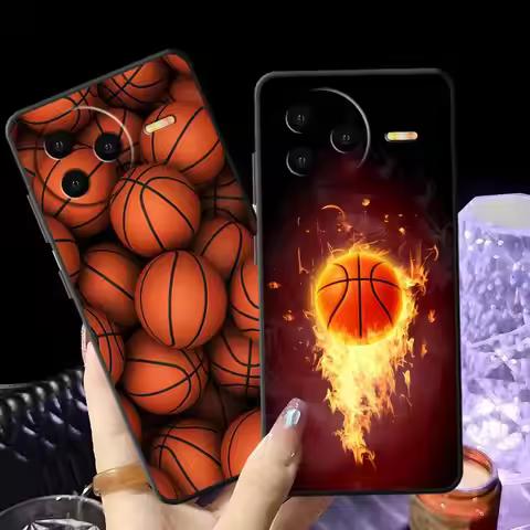 Basketball Case for Xiaomi Redmi 14C 9 A4 A5 13C A1 A2 Plus 10 12C K40 K80 Pro A3 Black Soft Phone C
