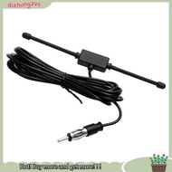 [dizhong2vs]1X Black Universal Car Boat Stereo AM FM Dipole Antenna Adhesive Mount Glass Antenna Radio Antenna