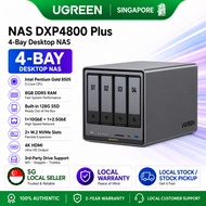 UGREEN NASync DXP4800 Plus 4 Bay Desktop NAS, Intel Pentium Gold 8505 5-Core CPU, 8GB DDR5 RAM, 128G