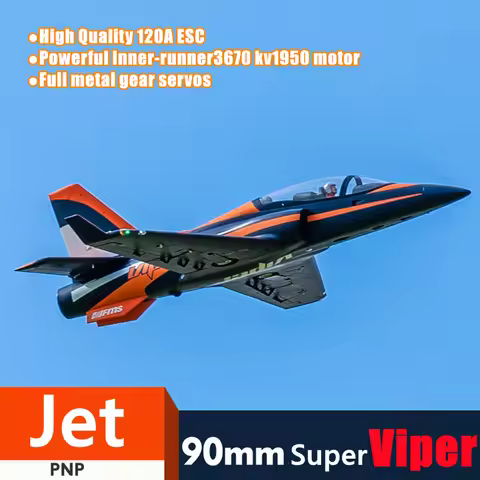 FMS 90mm Super Viper PNP RC Airplane Ducted Fan EDF Jet With Flap Wingspan 1400mm Giant Model Hobby 