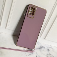 Luxury Case 6D Infinix Note 8 Softcase Plating Free Tali Strap