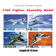 1:144โมเดลเครื่องบินรบ F14 TOMCAT F15 EAGLE F/A18 HORNET โมเดลเครื่องบินทหารจำลองของเล่นจำลองขนาดเล็ก