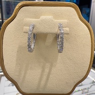 WG93-18K White Gold with Diamond Earring