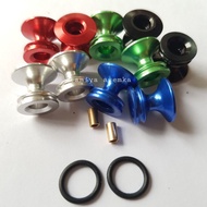 REP TAMIYA 15418 DOUBLE ALUMINUM ROLLER W/RUBBER RINGS (1-12)