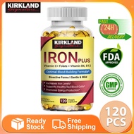 Iron with Vitamin C, B6, Folate & B12 Anemia Prevention, Vitality Support | for Nerve & Blood Health