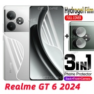 Realme GT6 2024 3in1 Hydrogel Film For Realme GT 6 6GT GT6 RealmeGT6 4G 5G 2024 Not Tempered Glass F