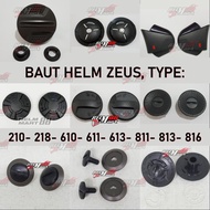 Zeus Helmet Bolts (All Types) - Zeus Ear Cover Zeus Helmet Parts
