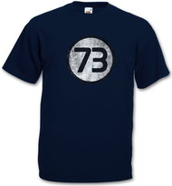 2023 NewBLACK THE BIG BANG NUMBER 73 THEORY VINTAGE LOGO II เสื้อยืด-Sheldon Number