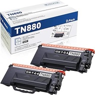 TN880 TN 880 Toner : Replacement for Brother TN-880 High-Yield Toner Cartridge TN-880BK HL-L6200DW HL-L6200DWT HL-L6400DW HL-L6400DWT MFC-L6700DW MFC-L6750DW MFC-L6900DW Printer Toner (2 Pack, Black)