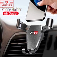 Toyota GR Car Air Vent Handphone Stand Auto Scaling Phone Holder Grip For Avanza Veloz Rush Kijiang Innova Agya Razie Calya Yaris Corolla Cross bZ4X RAV4 Vios Fortuner CHR Camry