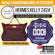 [𝐁𝐍𝐂𝐓👜]💛 Hermes Kelly 2424 Bag Hardware Protective Sticker | Full Coverage Bespoke Fitting Seal/Film