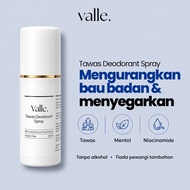 Valle Deodorant Spray Tawas 60ml | Mengurangkan Bau Badan | Alcohol Free | Unisex