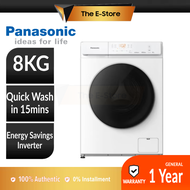 [Delivery By Seller] Panasonic 8KG Inverter Front Load Washer | NA-16JF1WMY NA16JF1WMY (Mesin Cuci W