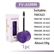 Tắt 700C ống trong xe đạp chịu lực ép cao siêu nhẹ xe đạp đường trường TPU Ống 39g chống đâm thủng 7