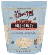 Bob’s Red Mill Organic Quick Cooking Rolled Oats 有機快煮燕麥片 32oz / 907g【039978039538】