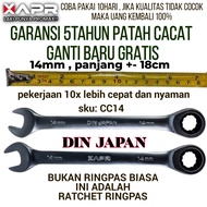 Kunci Ring Pas rachet APR SATUAN Baja Titanium Vanadium 8mm 10mm 12mm 14mm