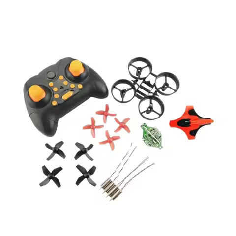 DIY Mini RC Drone Kit Full Parts for Eachine E010 JJRC H36 70mm Frame 8.5mm Upgraded Motors 2.4G Rec