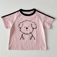 Ready Stock 90-180CM Summer Boys Girls Casual Sports Wide-Leg Pants Middle Big Kids Letter Stretch P