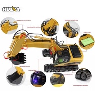 HUINA 1535 1:14 Scale RC Excavator 9CH Remote Control Construction Engineering Vehicle Truck Toy for