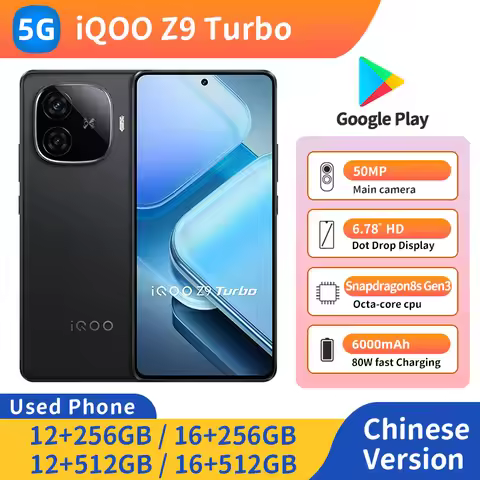 iQOO Z9 Turbo 5G RAM 12GB/16GB ROM 256GB/512GB 6.78 inches Battery capacity 6000mAh Wired charging 8