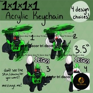 Forsaken Acrylic Key Chain 1x1x1 3.5 inch