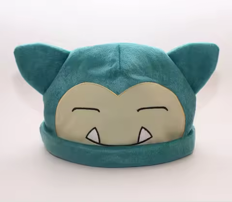 Snorlax New Plush Cap Toys Children Soft Cute Gift Boy Girl Spring autumn About 53 CM Head circumfer