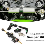 ZX-6R 2024 Motorcycle Accessories Steering Damper Stabilizer & Bracket Mount Kit For Kawasaki Ninja 