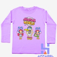 Children's CLOTHES AVATAR WORLD GAME LONG SLEEVED T-SHIRTS