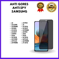 TEMPERED GLASS ANTI SPY - SAMSUNG J2-J2 CORE-J2PRIME-J2PRO-J3 2016-J3 2017-J3 PRO-J330-J4 2018-J4 CO