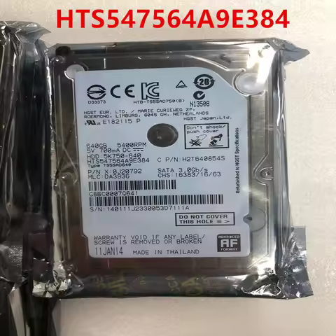 Almost New Original HDD For Hgst 640GB SATA 2.5" 5400RPM For Internal Hard Disk For Notebook HDD For