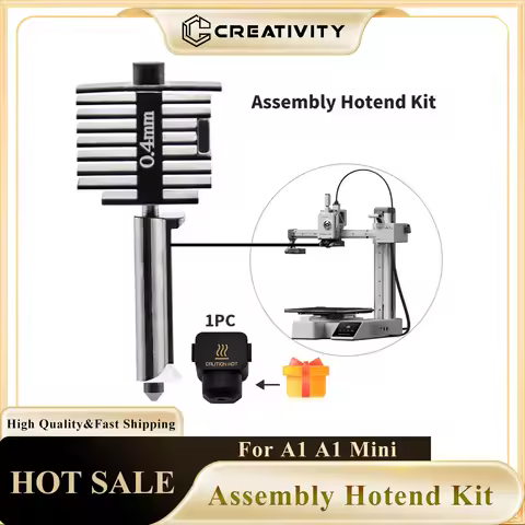 Hotend For Lab A1 mini Assembly Hotend Kit 0.4 0.6 0.8MM Replaceable Nozzle 2510 Fan For 3D printer 