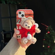 Duffy Bear Doll Christmas Snowman Case for iPhone 12 13 14 15 12Pro 13Pro 14Pro 15Pro casing 12Proma