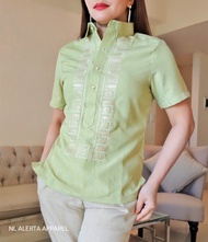 LADIES TOP BARONG / OFFICE WORKWEAR / MODERN FILIPINIANA BARONG FOR WOMEN HUGO BOSS